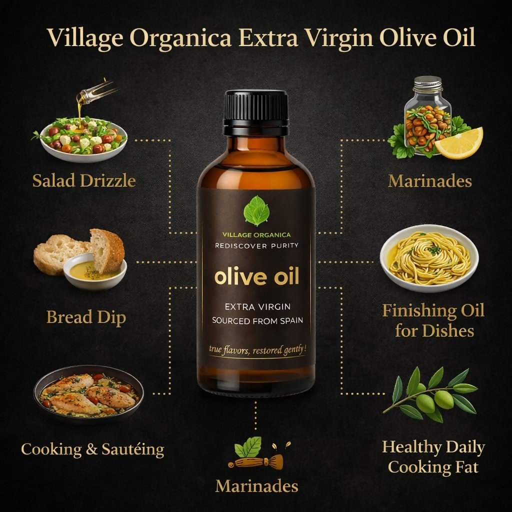 Village Organica Extra Virgin Olive Oil | Grocsy