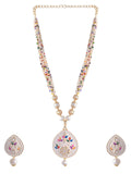 VOJ Women White Color stainless steel Jewellery Set | Grocsy