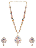 VOJ Women White Color stainless steel Jewellery Set | Grocsy