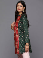 Ahalyaa Women's Traditional wear Tunic - Green | Grocsy