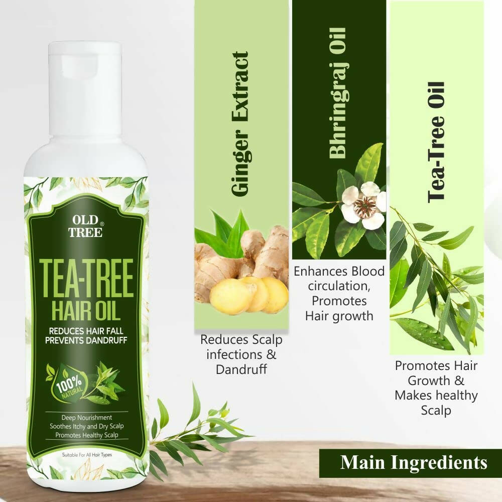 Old Tree Tea Tree Oil for Dry Hair & Scalp | Grocsy