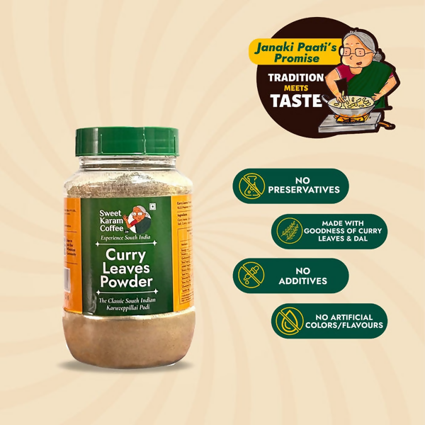 Sweet Karam Coffee Curry Leaves Powder | Grocsy