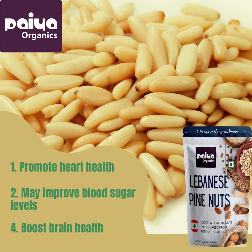 Paiya Organics Lebanese Pine Nuts | Grocsy
