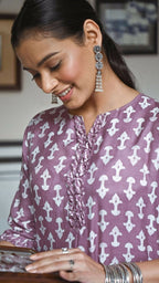 Aayaa Pure Muslin printed Multi Co-Ord Set - Multi Color | Grocsy