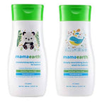Mamaearth Daily Moisturizing Lotion & Mamaearth Deeply Nourishing Baby Wash For Babies | Grocsy