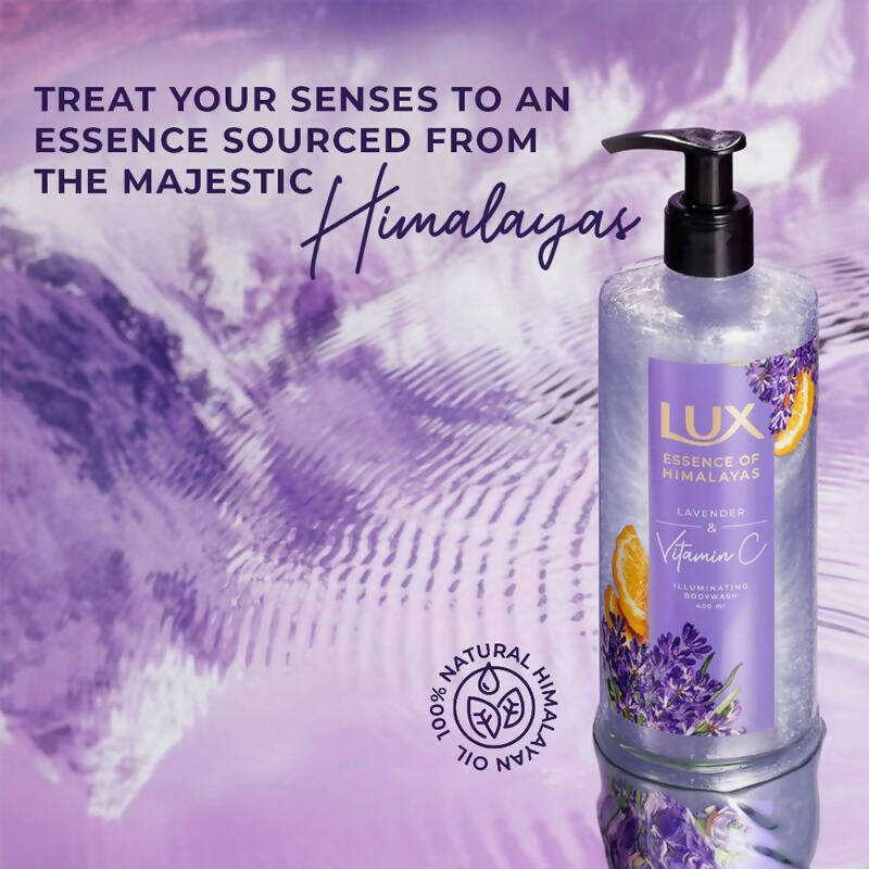 Lux Essence Of Himalayas Lavender & Vitamin C Illuminating Body Wash | Grocsy