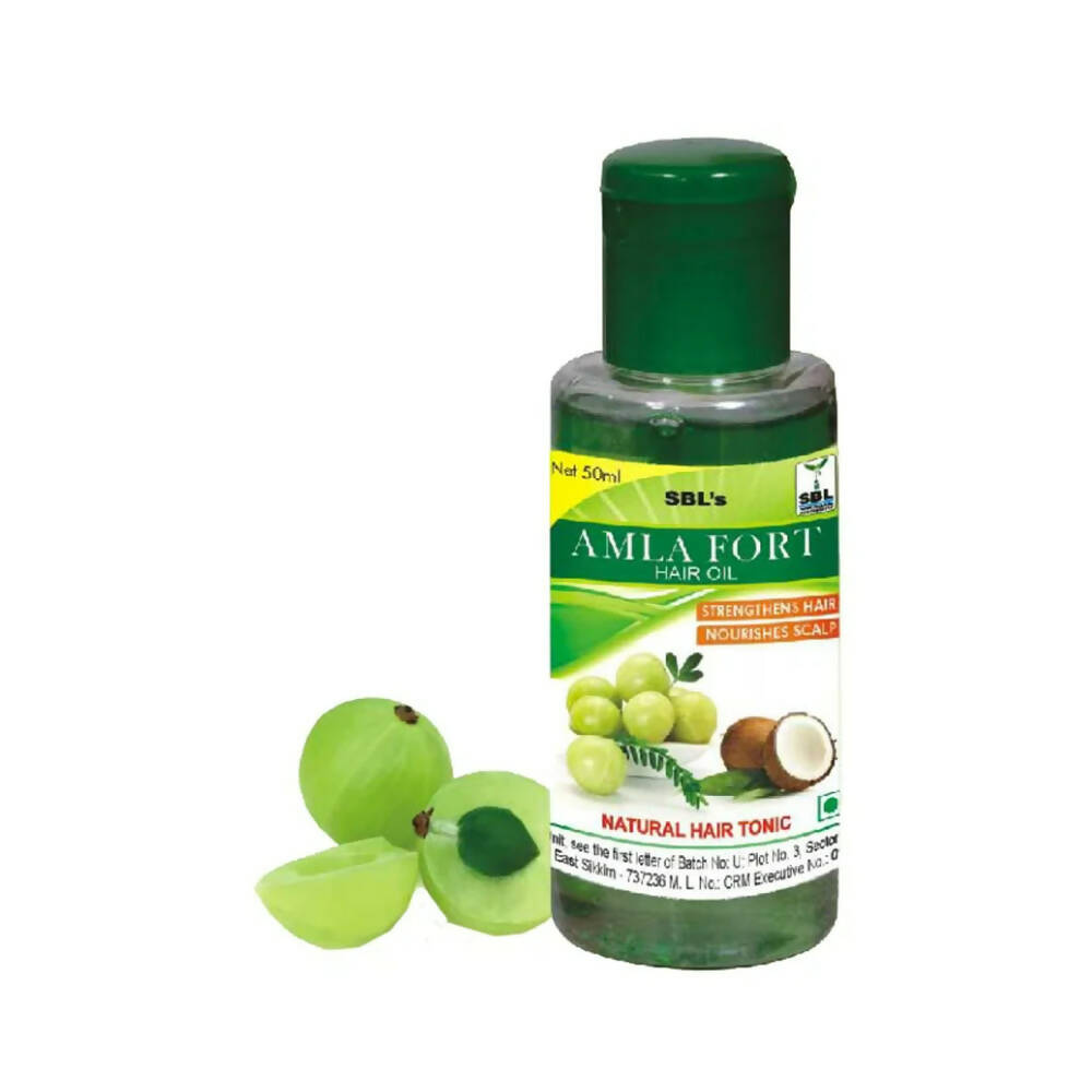 SBL Homeopathy Amla Fort Hair Oil | Grocsy