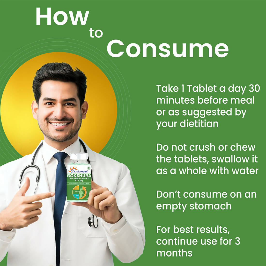 Dr. Morepen Gokshura Tablets For Men | Grocsy