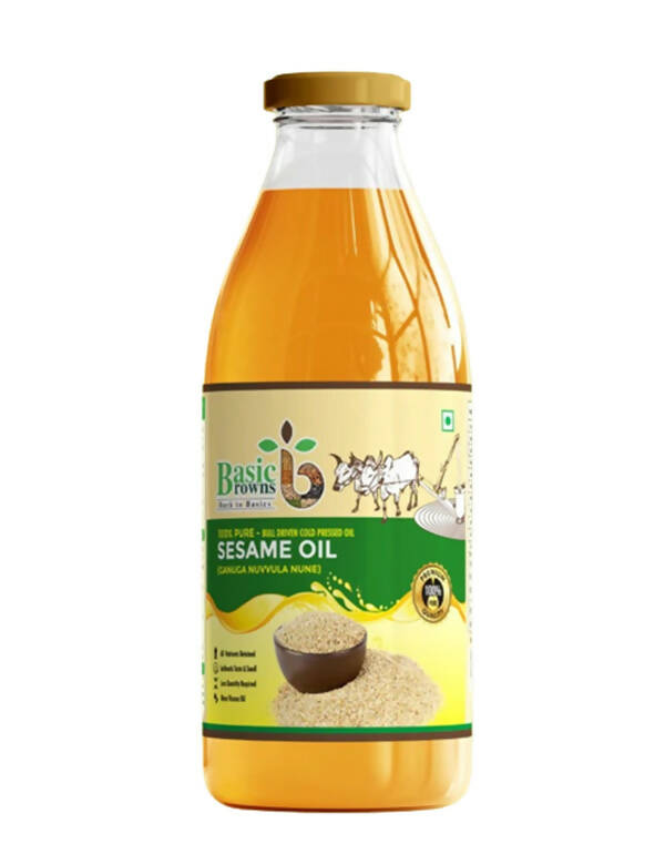 BasicBrowns Bull Driven Sesame Oil | Grocsy