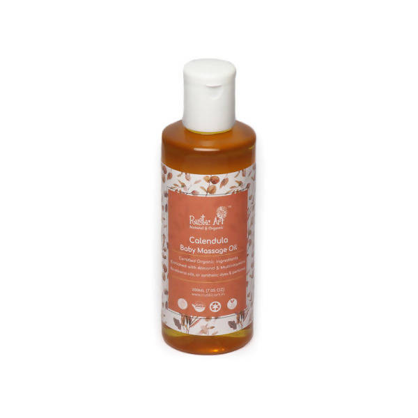 Rustic Art Organic Calendula Baby Massage Oil | Grocsy
