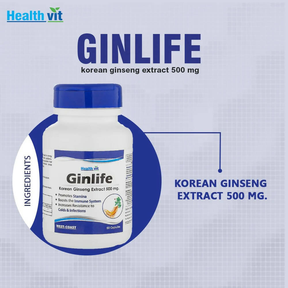 Healthvit Ginlife Capsules | Grocsy