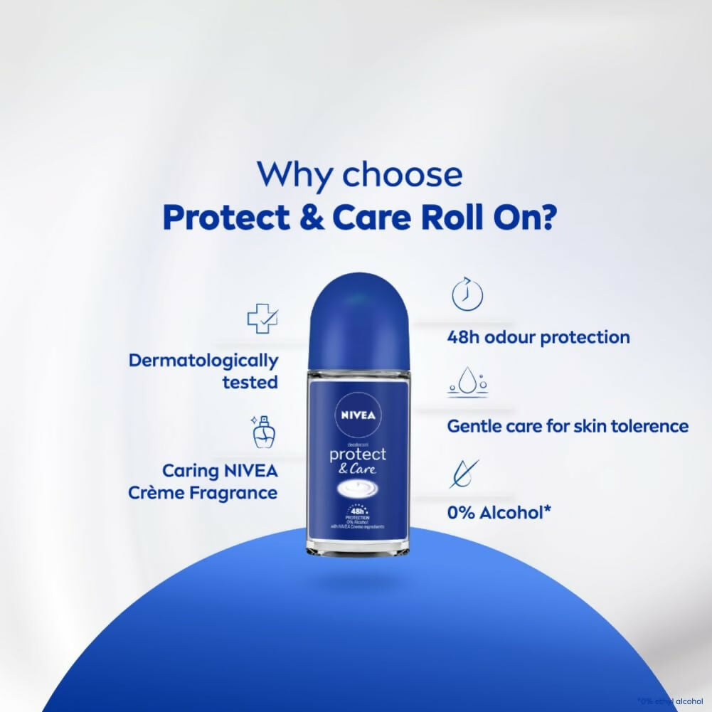 Nivea Protect & Care Roll On | Grocsy