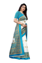 Vamika Rama Green Printed Art Silk Saree | Grocsy