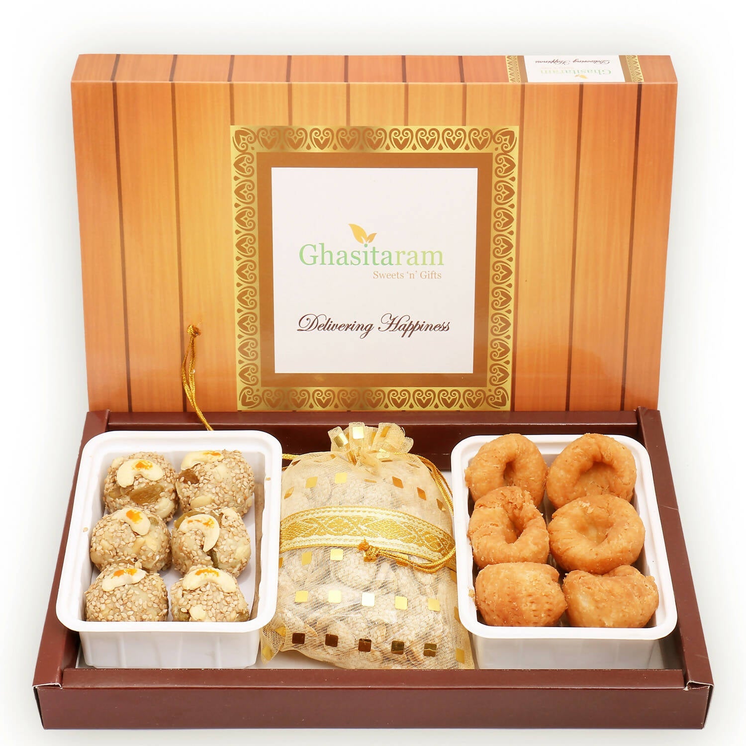Ghasitaram Sankranti /Lohri Gifts Sweets-Til Laddoo (Bhuga), Revadi And Khajoor Hamper | Grocsy