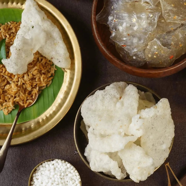 Sweet Karam Coffee Javvarisi Vadam (Sabudana Papad Crisp) | Grocsy