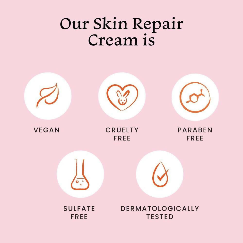 Foxtale Skin Repair Cream With Olive Leaf Extract, Provitamin B5 & Niacinamide | Grocsy