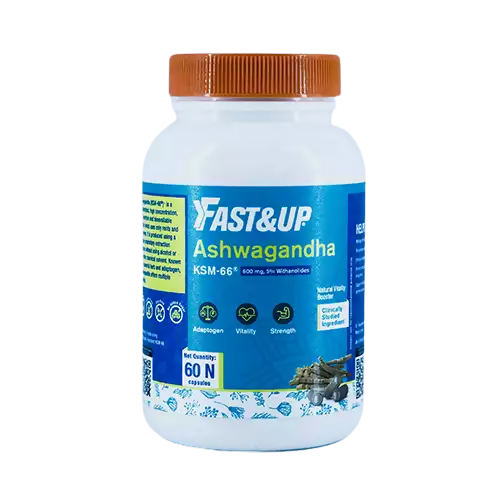 Fast&Up Ashwagandha KSM-66 600mg Capsules - Unflavored | Grocsy