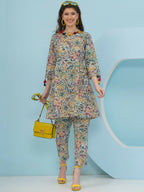 Joban Fashion Floral Co Ord Set - Multi Color | Grocsy
