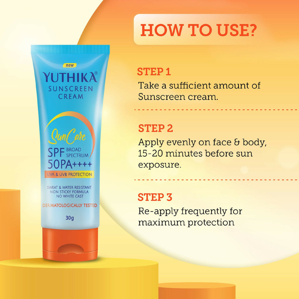 Yuthika Sunscreen Lotion SPF 50 PA+++ | Grocsy