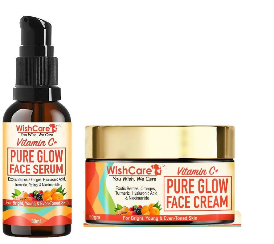 Wishcare Vitamin C Serum+ Day & Night Cream Combo | Grocsy
