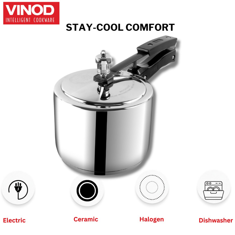 Vinod Stainless Steel Inner Lid Pressure Cooker | Grocsy