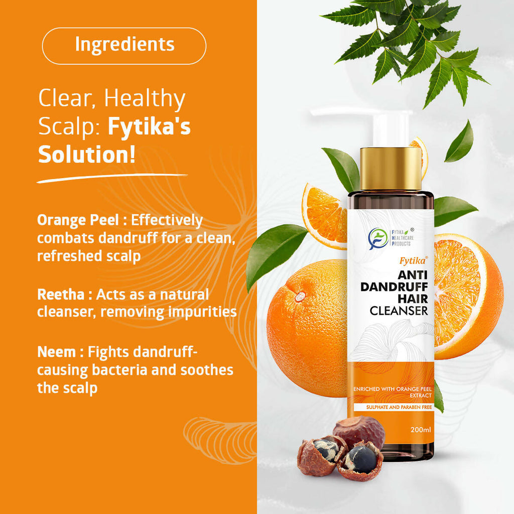 Fytika Anti dandruff Hair Cleanser with Orange Peel Extract | Grocsy