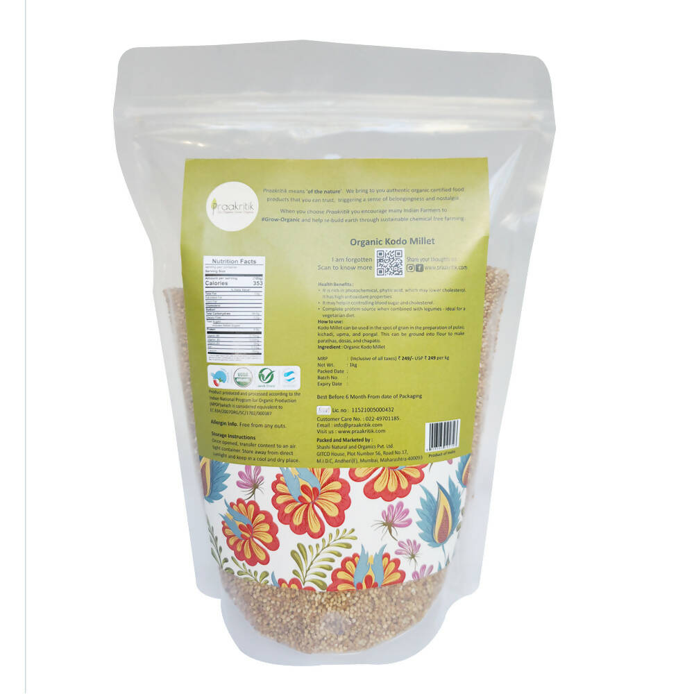 Praakritik Organic Kodo Millet | Grocsy
