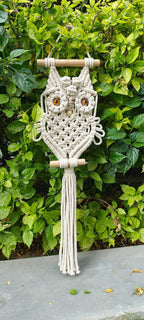 Sun Mun Decors Premium Macrame Owl | Grocsy