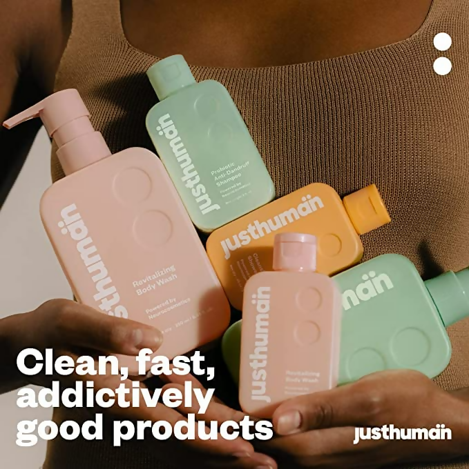 JustHuman Probiotic Anti Dandruff Shampoo | Grocsy