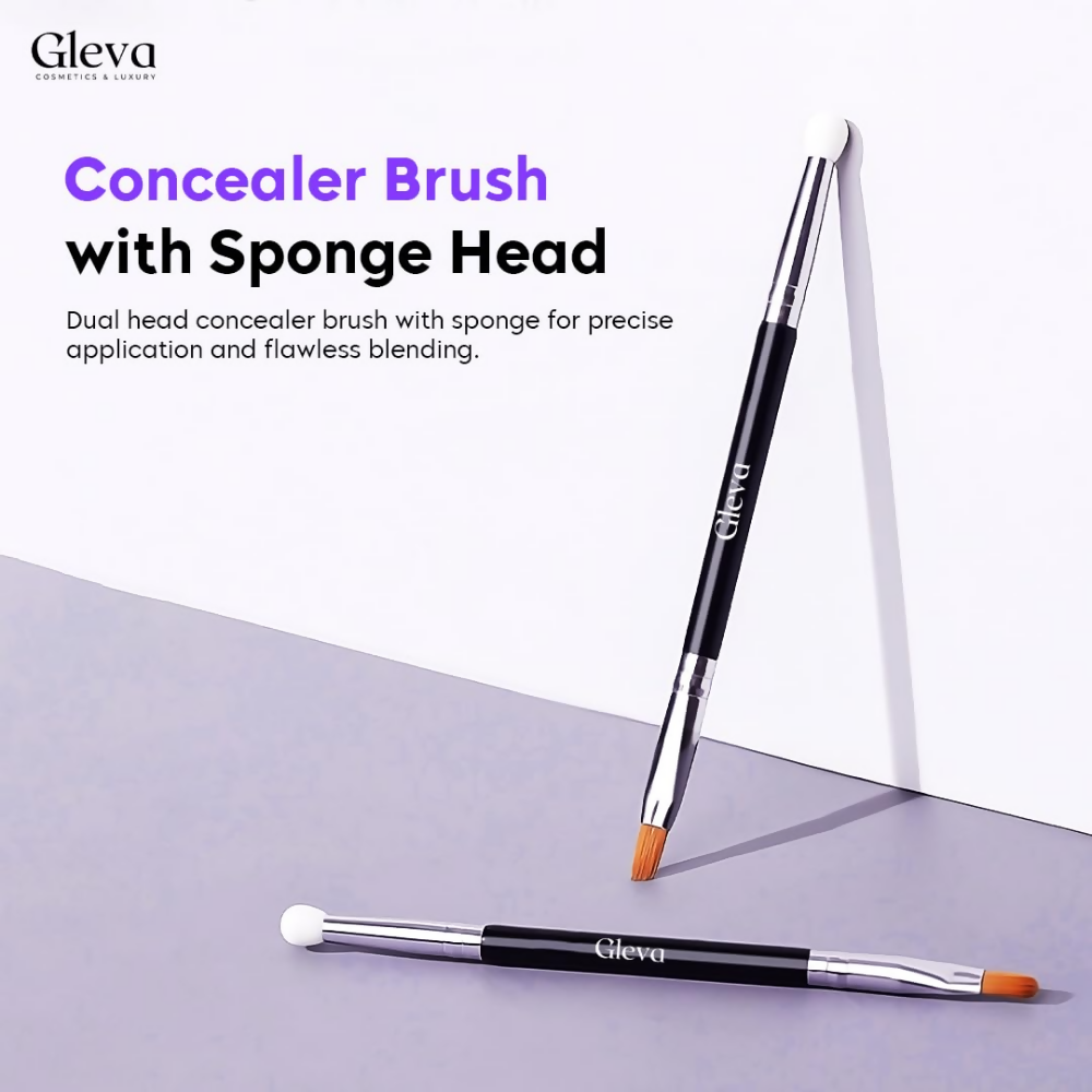 Gleva Concealer Brush Under Eye Mini Dual | Grocsy