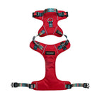 Waggety Adjustable Full Body Dog Harness - Comfortable Fit, Durable Polyester, Red | Grocsy