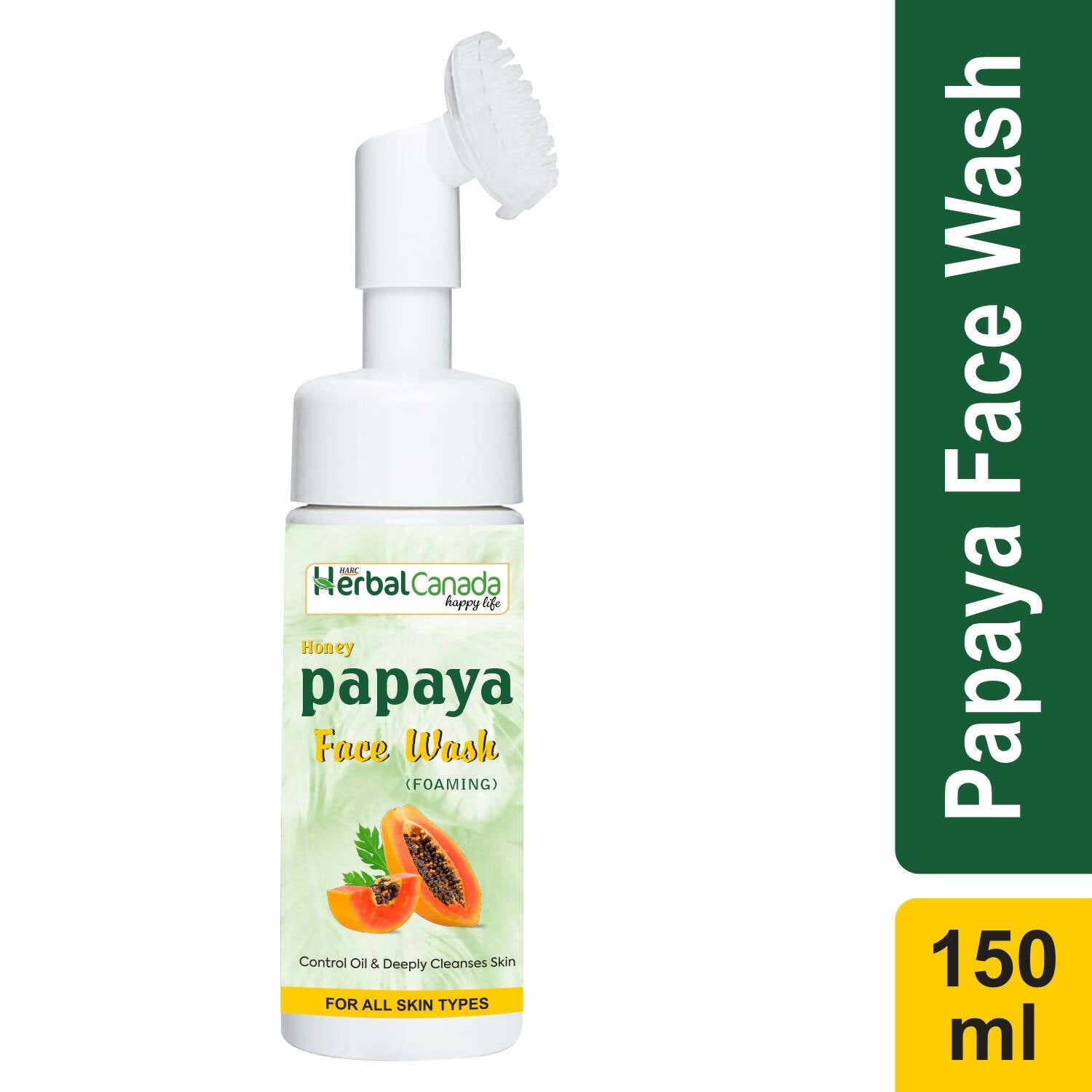 Herbal Canada Honey Papaya Foaming Face Wash | Grocsy