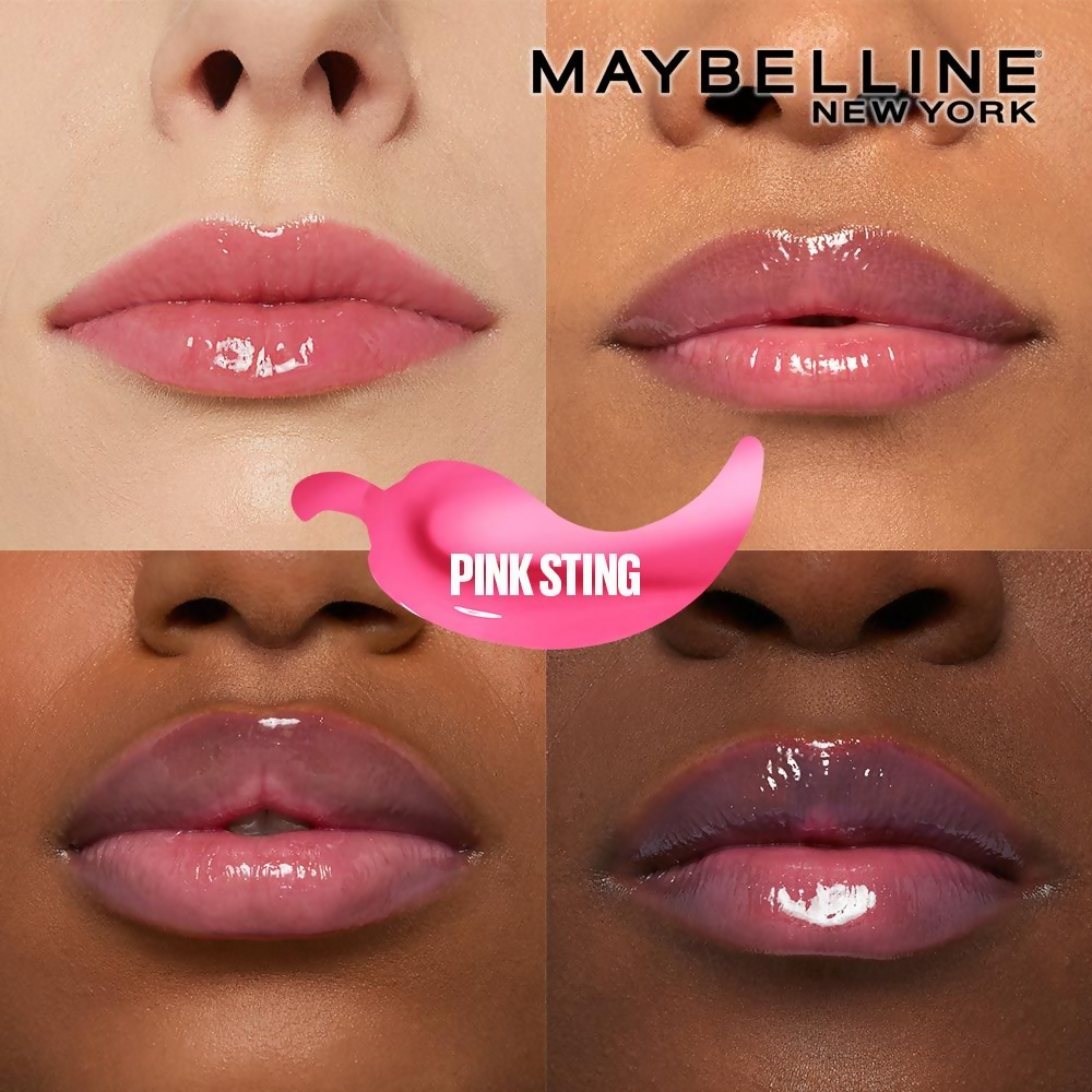 Maybelline New York Lifter Plump - Plumping Lip Gloss - Pink Sting | Grocsy