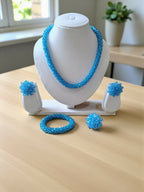 Inhanns Rangshine 4-In-1 Crystal Glam Set - Handmade - Sky Blue | Grocsy