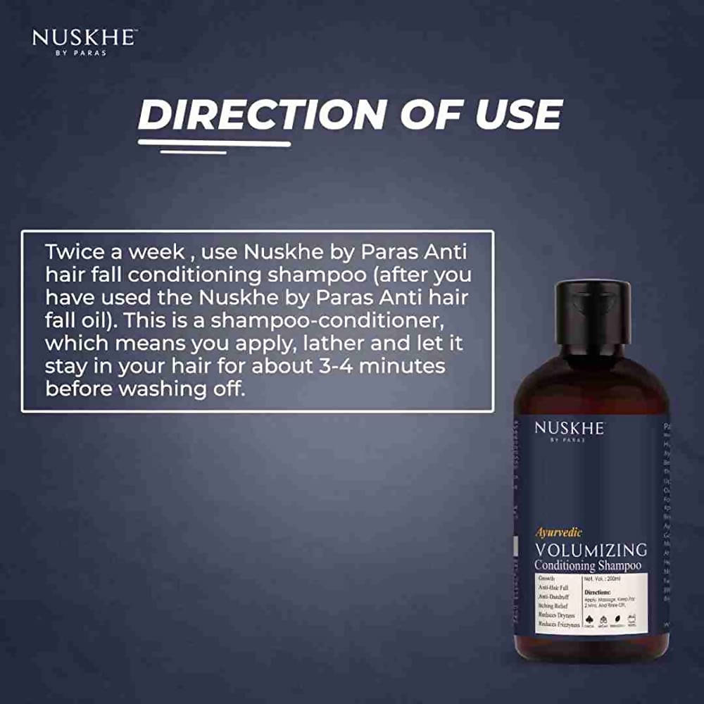 Nuskhe By Paras Ayurvedic Volumizing Conditioning Shampoo | Grocsy