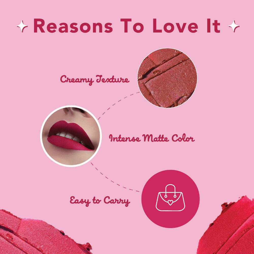 Blue Heaven Get Matte Lip Tower 4 - In - 1 Stackable Lipstick | Grocsy