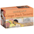 Bigelow Tea Ginger Peach Turmeric Herbal Tea Freshness & Aroma Caffeine Free | Grocsy