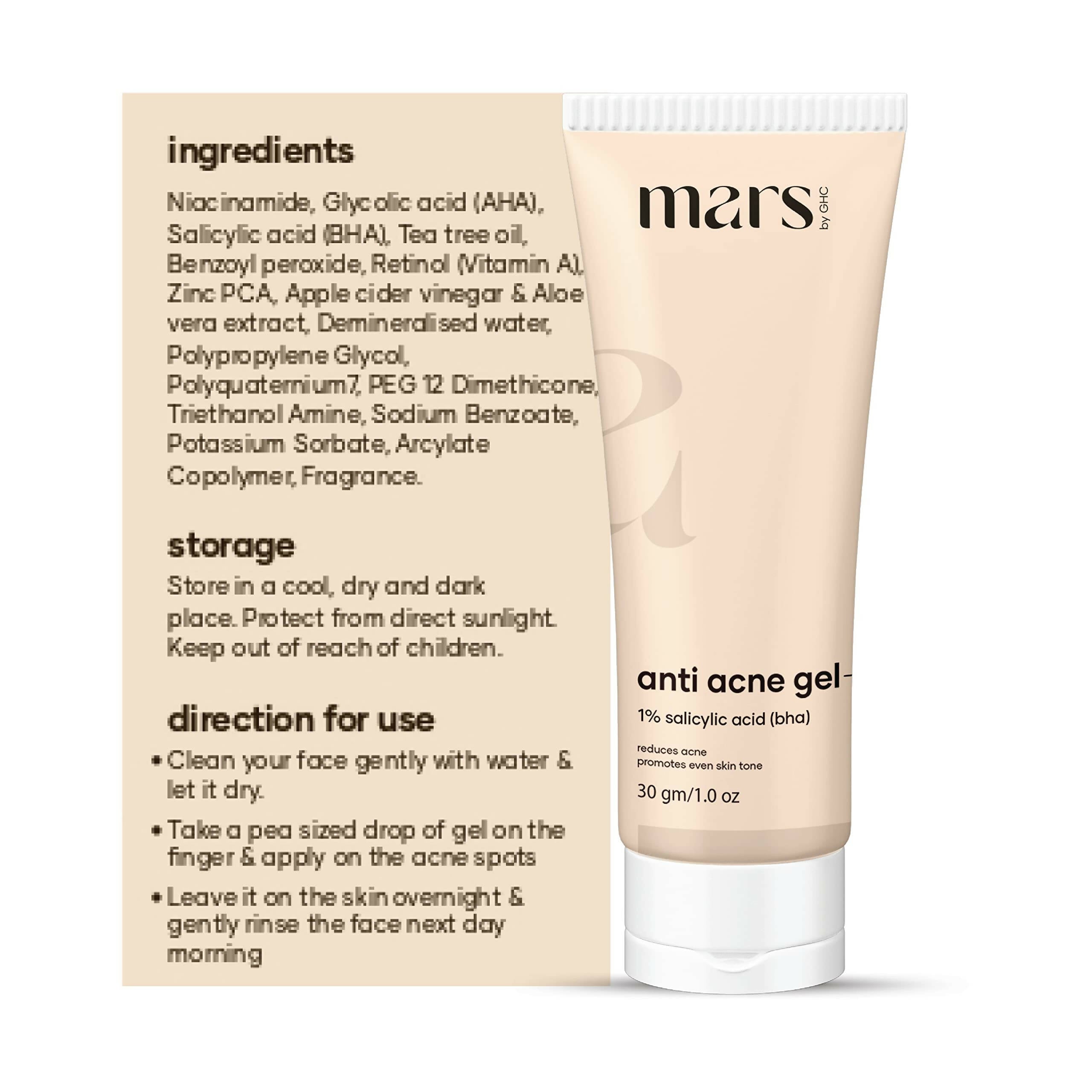 Mars By GHC Anti Acne & Pimple Removal Face Gel | Grocsy