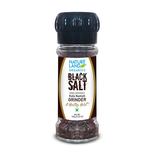 Nature Land Organics Black Salt Fine Crystal | Grocsy