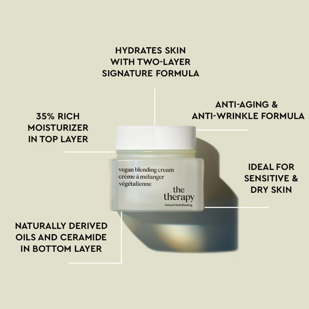 The Face Shop The Therapy Vegan Blending Cream Organic & Vegan 2 In 1 Gel & Cream | Grocsy