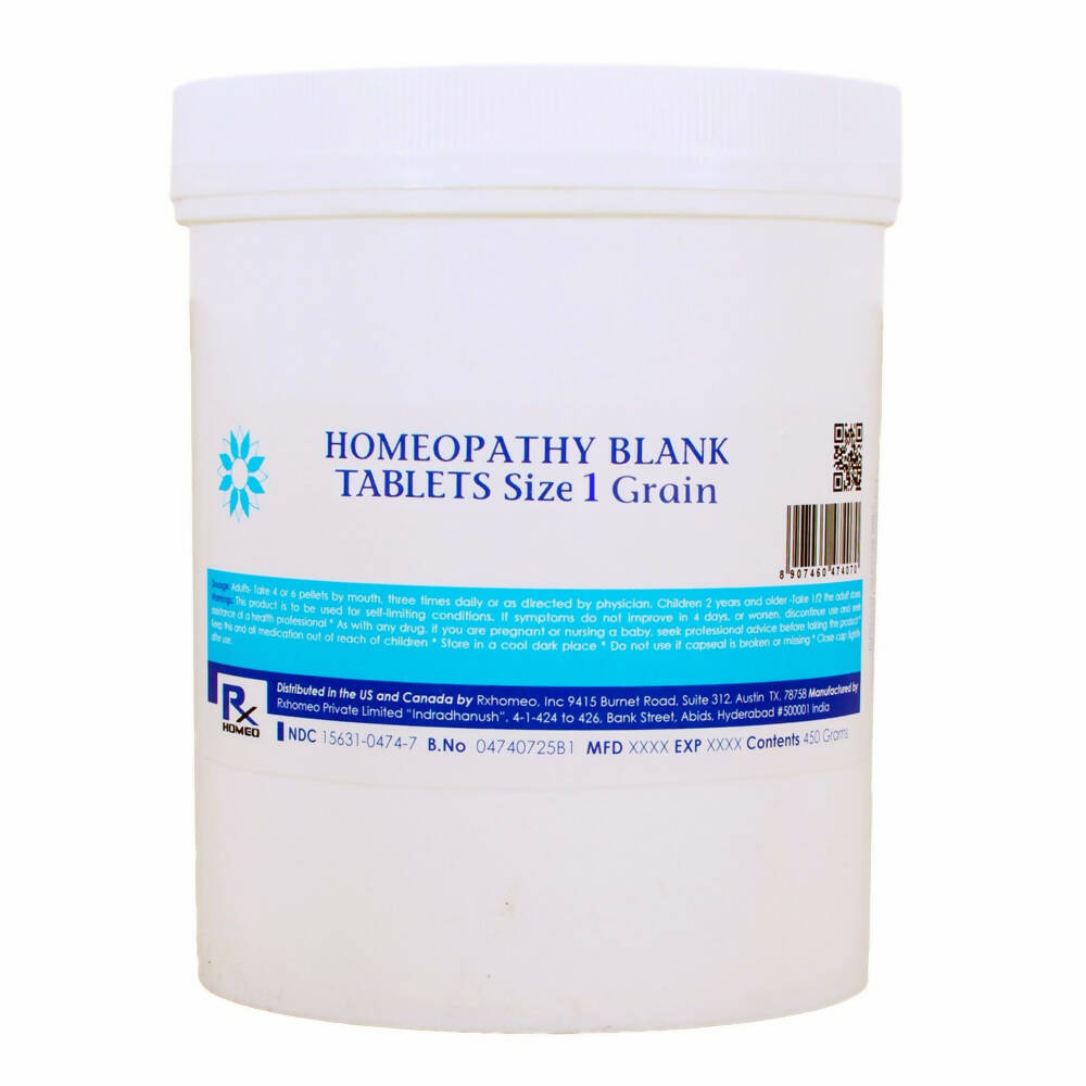 Rx Homeo Blank Tablets Size 1 Grain | Grocsy