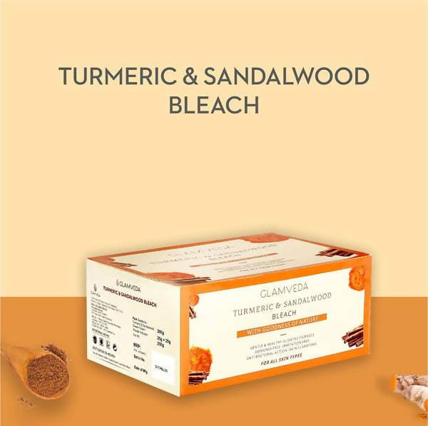 Glamveda Turmeric & Sandalwood Face & Body Bleach Creme | Grocsy