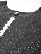Ahalyaa Women's Traditional wear Kurta Set - Grey | Grocsy