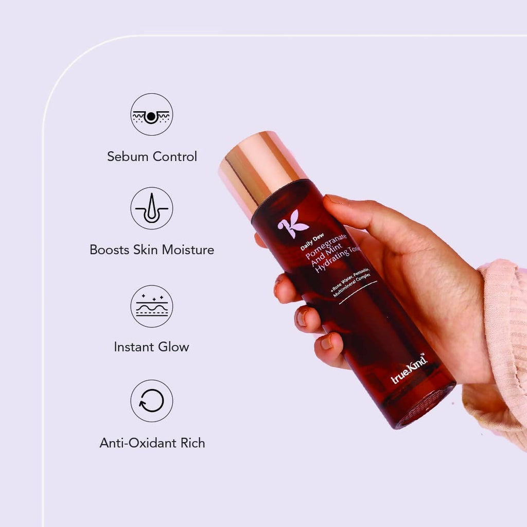 True Kind Daily Dew Pomegranate & Mint Hydrating Tonic Face Mist | Grocsy