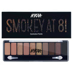 Nykaa Eyes On Me! 10-in-1 Eyeshadow Palette - Smokey at 8 | Grocsy