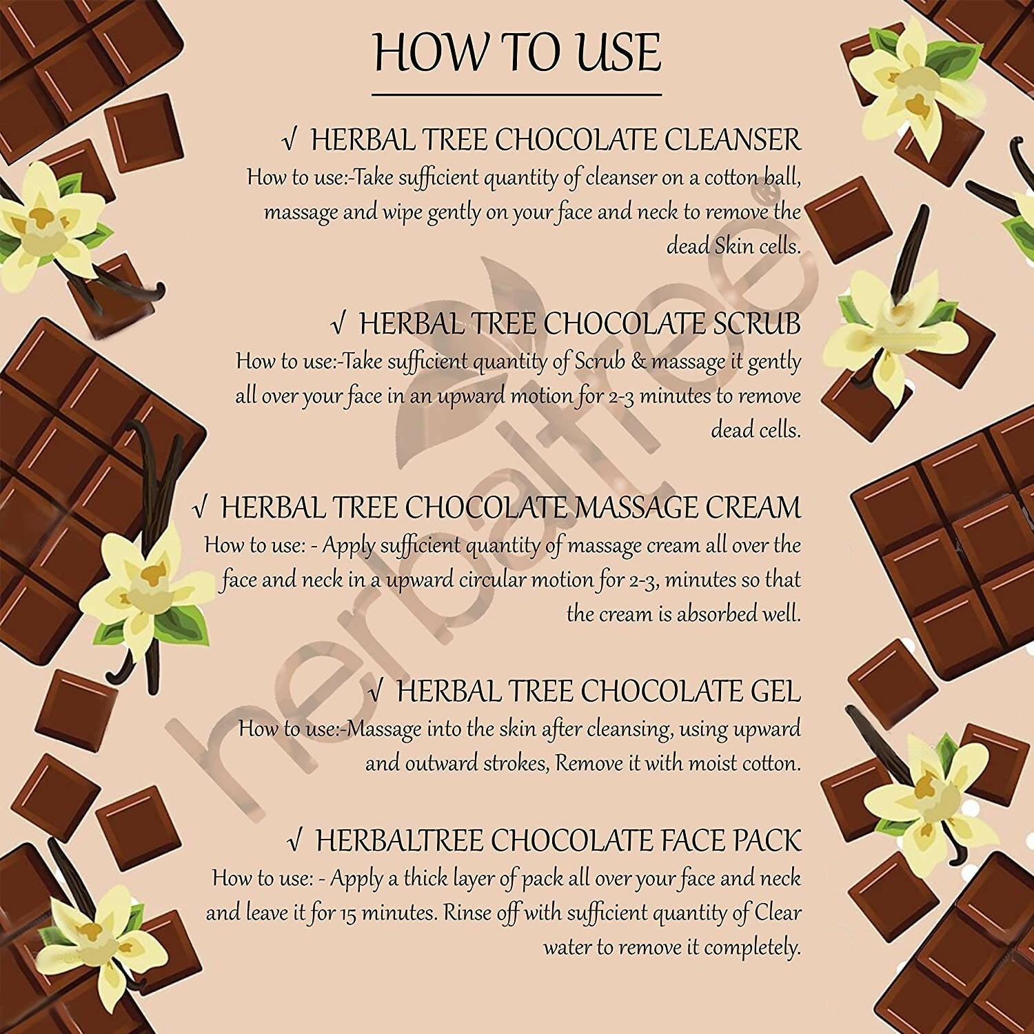 Herbal Tree Chocolate Facial Kit | Grocsy