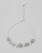VOJ Set of 2 Traditional Flower Shapped Designer Anklet | Grocsy
