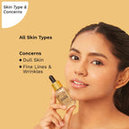 Pilgrim 24K Gold Face Serum With Niacinamide & Hyaluronic Acid, Dewy Primer For Face Make-Up - Korean Skin Care | Grocsy