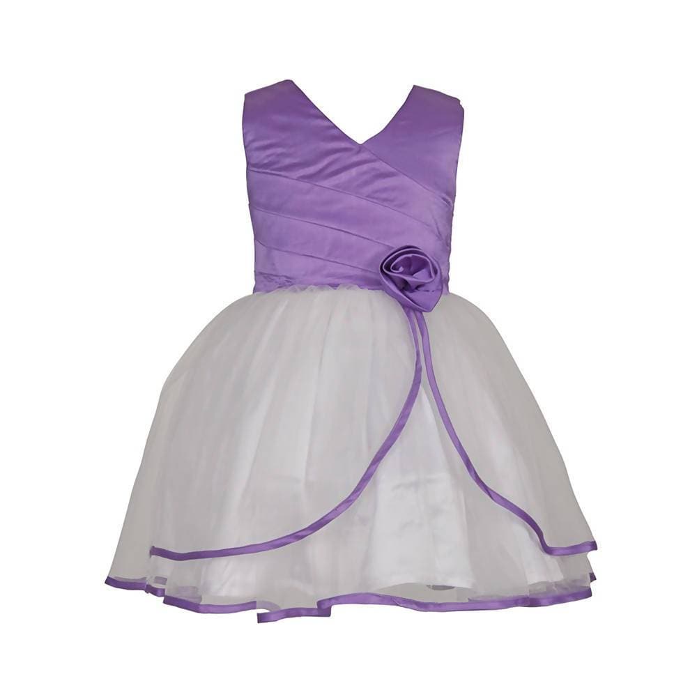 Asmaani Baby Girl Multi Color Satin Knee Length Frock (AS-DRESS-22027) | Grocsy