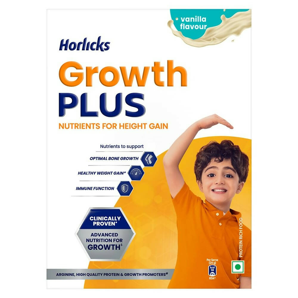 Horlicks Growth Plus Health & Nutrition Drink for Kids Faster Growth with Protein | Grocsy